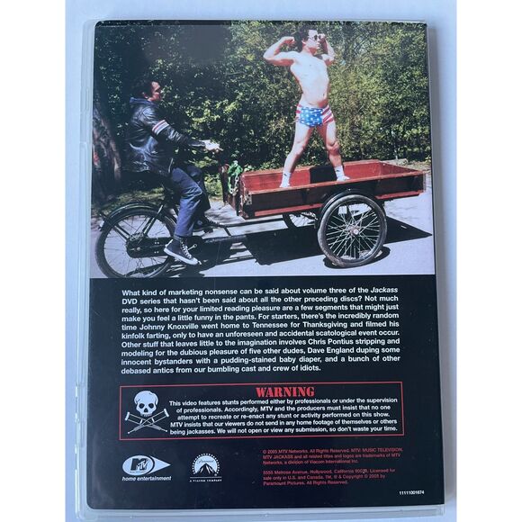 MTV's JACKASS the box set, three DVD's with Bonus Disc, and Photo Booklet - Picture 12 of 17